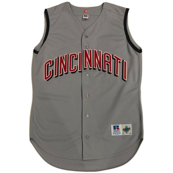 VTG Russell Athletic x Diamond Collection‎ Cincinnati Reds MLB Sleeveless Jersey - Picture 1 of 8